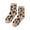 C, variant on Thick Crew Socks For Women Warm Knit Mid Calf Socks Leopard Print Winner Ankle Socks Gray