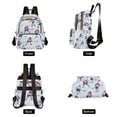 thumbnail image 4 of FORMRS Mini Backpack Purse for Women Travel Daypack Casual Shoulder Bag, Blue Ice Hockey, 4 of 7