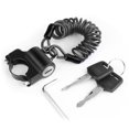 thumbnail image 1 of Motorcycle Helmet Lock Aluminum Alloy Anti Theft Bike Cable Lock Outdoor Security Locking Chain Black Black Rope, 1 of 6