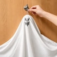 thumbnail image 4 of WWC Halloween Ghost Hanging Ornament, Floating Patchwork Figure with Easy-Hang Loop, Indoor Outdoor Halloween Decor for Porch Tree, Party, 4 of 5