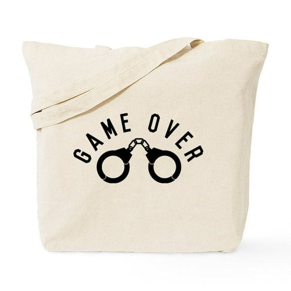 CafePress - Game Over Tote Bag - Unisex Canvas Tote Bag, Beige, 1-Piece