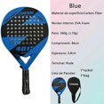thumbnail image 5 of Lightweight Beach Tennis Paddle Carbon Fiber Surface Racket with EVA Memory Foam Core for Easy to Hit Powerful Shots, 5 of 5