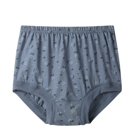Plus Size Women s Cotton Panties  Floral Comfort Soft Underwear Full Coverage Panty Comfy Cotton Granny Panties Full Cut for Old Lady