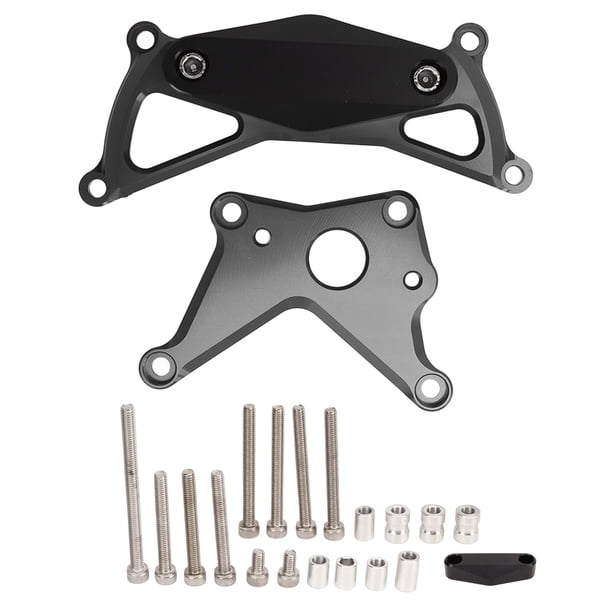 Protector de motor de motocicleta, cubierta protectora deslizante de marco de motor de aleación de aluminio, reemplazo para SUZUKI GSX‑S1000 KATANA, color titanio Jadeshay A