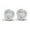 White, variant on Infinity Love Knot 14K Yellow Gold Plated Over 925 Sterling Silver VVS1/D White Diamond Tops Stud Earrings For Women