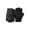 Black, variant on huayou 4.13 x 6.3 inch Breathable Half Finger Cycling Gloves, Shock Absorbing Protective Bike Gloves with Anti Slip Palm for Mountain Biking Road Cycling and Outdoor Sports