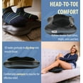 thumbnail image 3 of Zyllion Shiatsu Back & Neck Massager 3D Kneading 2-Speed Massage Pillow with Heat for Muscle Pain, Black, 3 of 10