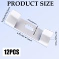 thumbnail image 2 of 12 Pcs Lames de Store Vertical Blanches Remplacement de Pales en Fer Économiseurs de Fenêtre Métal Réutilisable Réparation Rideaux Clip Crochet Onglets Kits Accessoires pour Fixer Lames de Store Vertical Fabrication DIY, 2 of 9