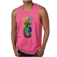 thumbnail image 2 of Nmnitkp Tank Tops Men,Mens Tank Tops Summer Elastic Fabric Mens Graphic Tank Tops Crewneck Gym Muscle Beach Hawaii Sleeveless Shirts Hot Pink,S, 2 of 5