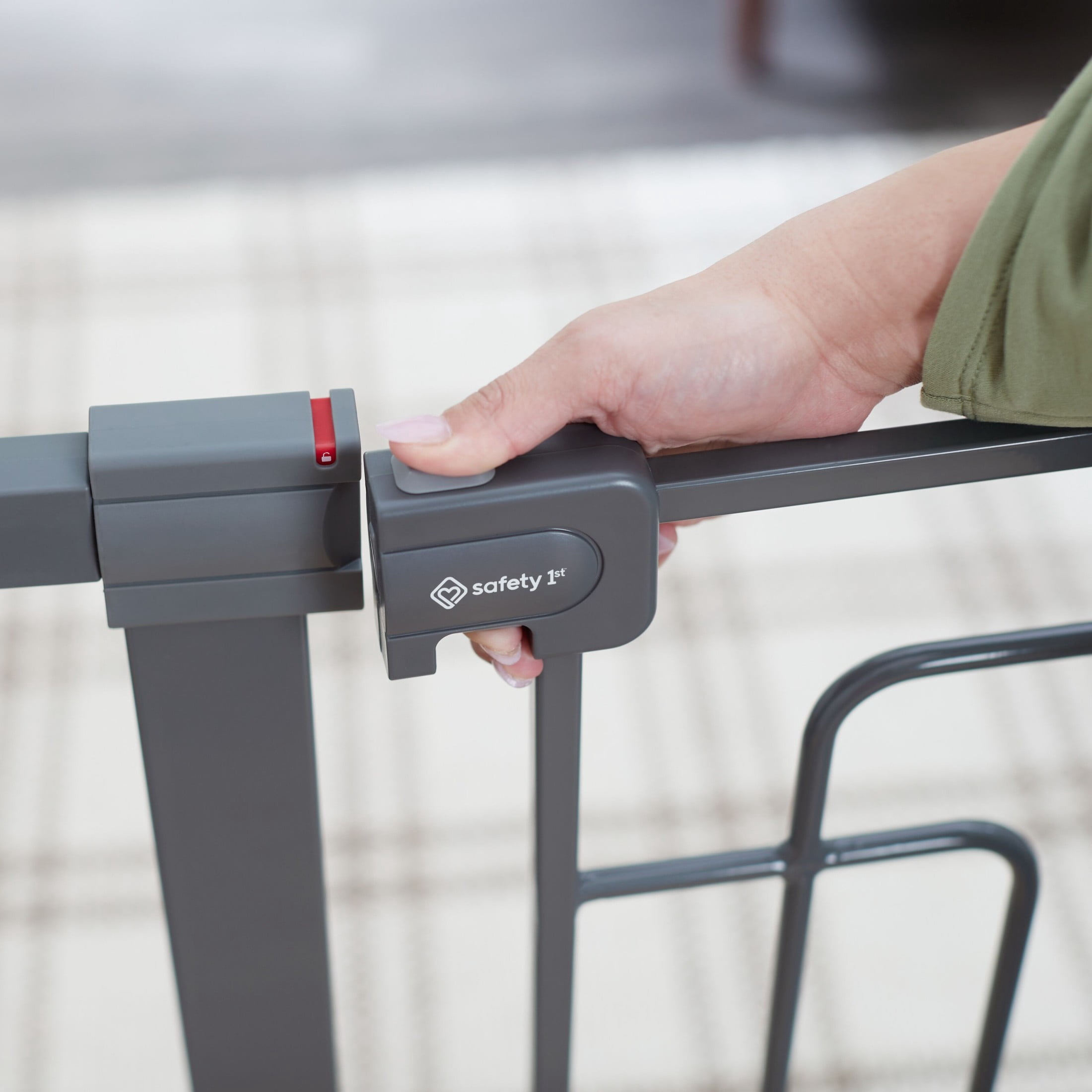 Safety 1st Contemporary Tall-and-Wide Gate, Grey - Walmart.com