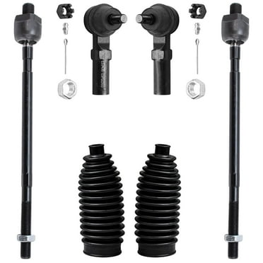 Detroit Axle - 6pc Front Tie Rods Kit for 1995-1999 Nissan Maxima 1996-1999 Infiniti I30 4 Inner and Outer Tie Rod Ends 2 Boots 1997 1998 Replacement