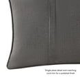 thumbnail image 3 of Sunbrella 20 in. Square Outdoor Throw Pillow (2-Pack) - Cast Slate, 3 of 6