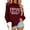 Wine, variant on Coffee Teach Repeat Sweatshirts for Women Long Sleeve Crewneck Cute Teacher Coffee Lover Sweatshirt Pullover Tops