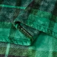 thumbnail image 4 of Flannel Fleece Throw Blanket 60 x 80 Inches, All Season Plaid Green Blanket for Bed, Couch, Car, 4 of 5