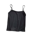 thumbnail image 6 of COMVALUE Spaghetti Strap Crop Tank Tops for Women Cute Summer Camisoles for Teens Fitted Basic Layering Cami Undershirts (Black, One Size), 6 of 8