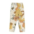 thumbnail image 5 of Xecao Groovy Floral Women's Straight Lounge Pajama Pants: The Epitome of Relaxed Sleepwear, 5 of 9