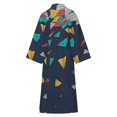 thumbnail image 6 of Flying Paper Planes Bathrobe Plush Bathrobe Cozy Unisex Winter Bathrobe Warm Water Absorbent, 6 of 9