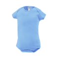 thumbnail image 1 of Delta Apparel 027362089542 Ringspun Infant 1x1 Rib Snap T-Shirt, Sky Blue - 24 Month, 1 of 1