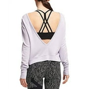 DKNY Sport V-Back Sweatshirt (Cosmic Sky, L)