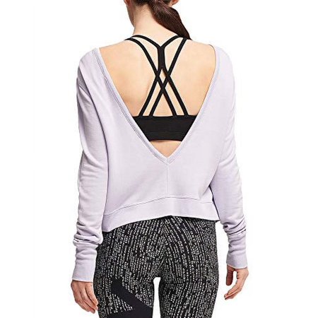 DKNY Sport V-Back Sweatshirt (Cosmic Sky, L)