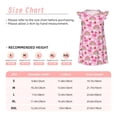 thumbnail image 3 of Fotbe Cute Flamingo Vestido de Dormir para Niñas de 3 a 10 Años, Mangas Cortas, Estilo Princesa, Pijama Camisón con Mangas Voladas-Small, 3 of 6