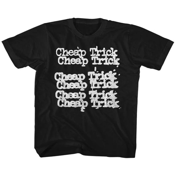 Cheap Trick Stacked Logo Black Children's T-Shirt