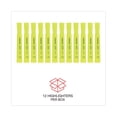 thumbnail image 6 of Universal Desk Highlighter, Chisel Tip, Fluorescent Yellow, Dozen -UNV08861, 6 of 7