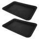 thumbnail image 1 of RUNROTOO 2Ud Weather Resistant Resin Saucer Tray for Plants with Efficient Water Catcher in Black, 1 of 6