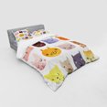 thumbnail image 2 of Ambesonne Animal Bedding Set 4 Pcs, Colorful Humor Fun Cat, Queen, Multicolor, 2 of 2