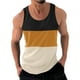 thumbnail image 1 of Hombres Casual Moda Patchwork Suéter Cuello Redondo Tanque Deportivo, 1 of 6