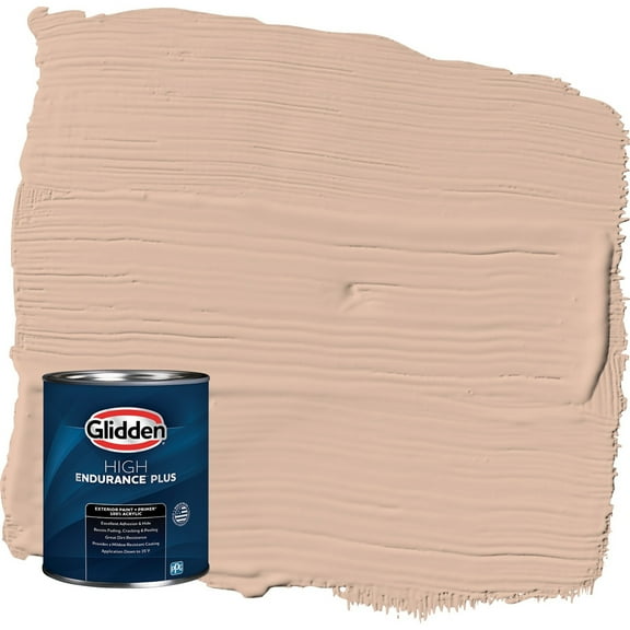 Glidden HEP Cinnamon Ice / Orange Semi-Gloss Exterior Paint with Primer, 1 Quart