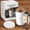 White, variant on Electric Coffee Mug with a Built-In Lcd Thermometer, Self Stirring Mug, Travel Cup with Lid, Automatic Mixing Cup, Hot Beverage Warmer, Portable Drinkware, Innovative Coffee Accessory