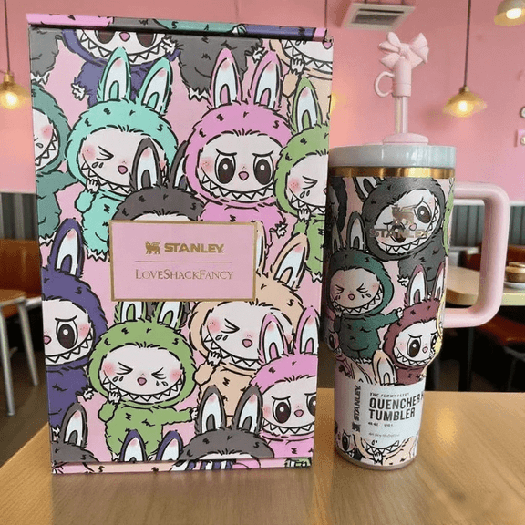 40oz Stainless Steel Cup Double Insulated Automobile Cup With Handle Bingba Beer Cup 40oz Glass Mug Set with