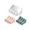 White powder green, variant on soap dish，bar shower soap holder for shower wall，shower soap dish kitchen soap tray，Silicone, white two-pack