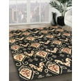 thumbnail image 3 of Ahgly Company Machine Washable Indoor Rectangle Abstract Bullet Shell Brown Area Rugs, 6' x 9', 3 of 7