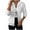 White, variant on UAMVSH Women's Zip up Hoodies Casual Solid Sweatshirts Outfits Drawstring Jackets Fall Outfits for Ladies