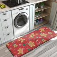 thumbnail image 3 of Red Christmas Gingerbread Man Pattern Kitchen Rug Mat,Kitchen Runner Rugs Non Skid Washable,Decorative Kitchen Floor Mats for Kitchen,Sink,Laundry,17"x47.2", 3 of 7