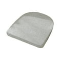 thumbnail image 2 of PPgejGEK 17.72"x17.72" Horseshoe Chair Cushion - Cotton-Linen Gray Seat Pad for Home Office, Garden & Courtyard, 2 of 6