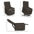 Power Lift Chair with Vibration Massage, Fabric Upholstered
