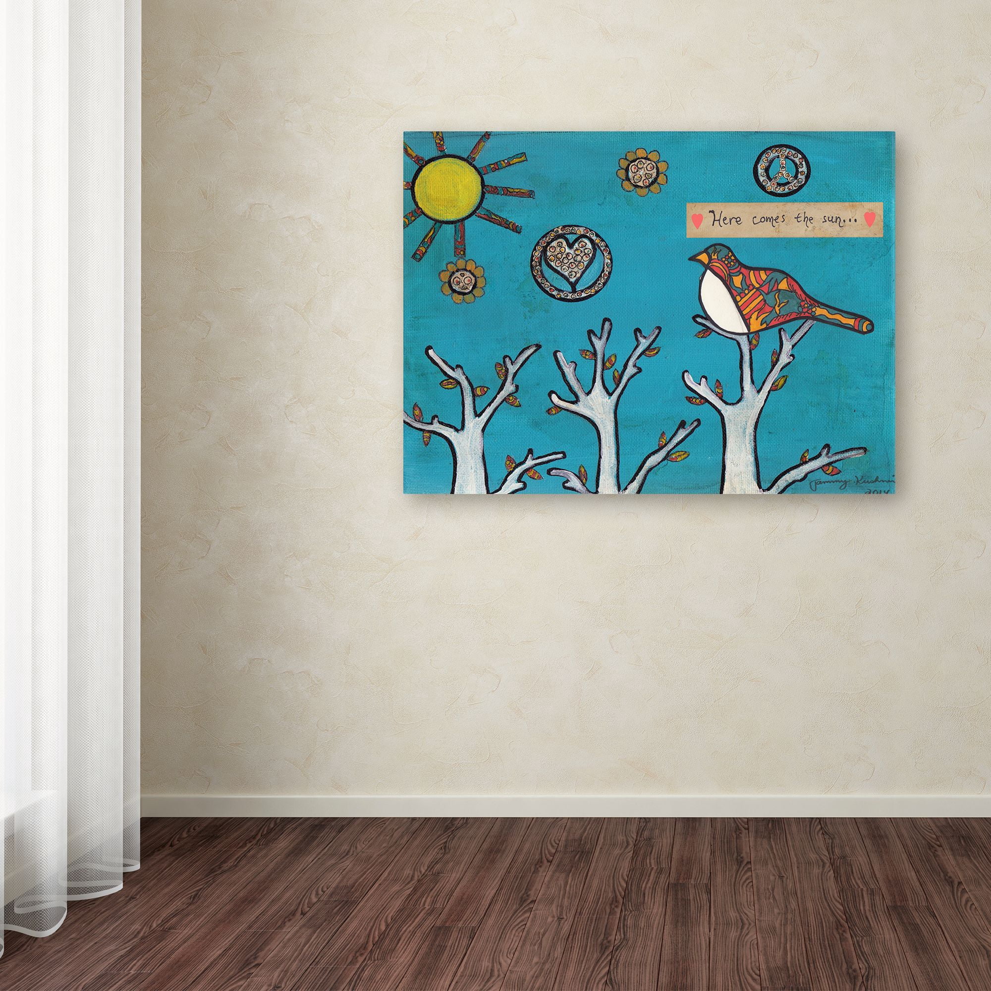 Trademark Fine Art 'Here Comes The Sun' Canvas Art by Tammy Kushnir