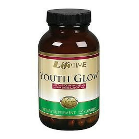 Youth Glow Anti Aging Formula w Acetyl L Carnitine & Alpha Lipoic Acid LifeTime 120