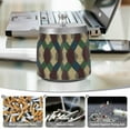 thumbnail image 6 of Yayeee Ashtray with Lid for Cigarette Smokeless Stainless Steel Home Ash Holder, Green Tartan Pattern, 6 of 7