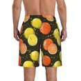 thumbnail image 3 of Kdxio Orange Lemon Pattern Mens Casual Shorts - Drawstring Summer Beach Sports Shorts for Men, 3 of 9