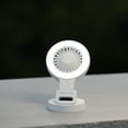 thumbnail image 2 of ELLE HOME Cool Breeze Series Portable Mini Rechargeable Fan with Selfie Light (Snow White), 2 of 6