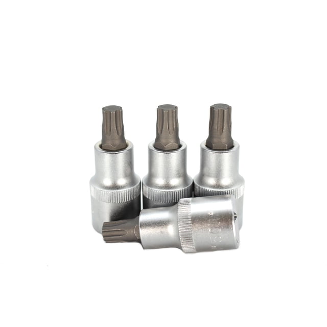 Set de conectores de bits TEMO Torx Plus 50IP, 55 mm y 1/2 pulgadas