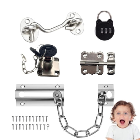 Busy Board Diy Accessories For Toddlers - Sensory Board Parts - Latch- Door Chain - Lock With Key -Gate Hook- Montessori l toys Baby