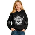 thumbnail image 2 of Tiweut Boys Girls Highland Cow Hoodies Sherpa Lined Cute Long Sleeve Pullover Western Sweatshirt Tops,Black,2-3 Y, 2 of 7