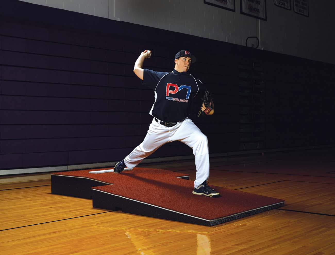 ProMounds Professional 2Piece Portable Collegiate Practice Pitching