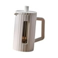 thumbnail image 4 of simhoa French Coffee Maker Heat Resistant Creative Portable Tea Maker 600ml Coffee Pot for Travel Office Coffee Bar Kitchen White, 4 of 8