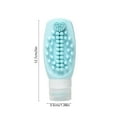 thumbnail image 3 of Silicone Dispenser Bottle, Travel Shampoo Bottle, 2 in 1 Cleaning Fluid Dispenser with Brush Head, Portable Leakproof Toiletry Container, Squeeze Bottle for Shampoo Body Wash, 3 of 6